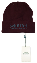 Schoffel Burgundy Exeter Beanie Hat