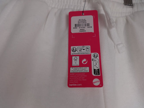 Barbie Joggers Girls 9-10 Years BNWT White Logo Sweatpants Y2K Loungewear Soft