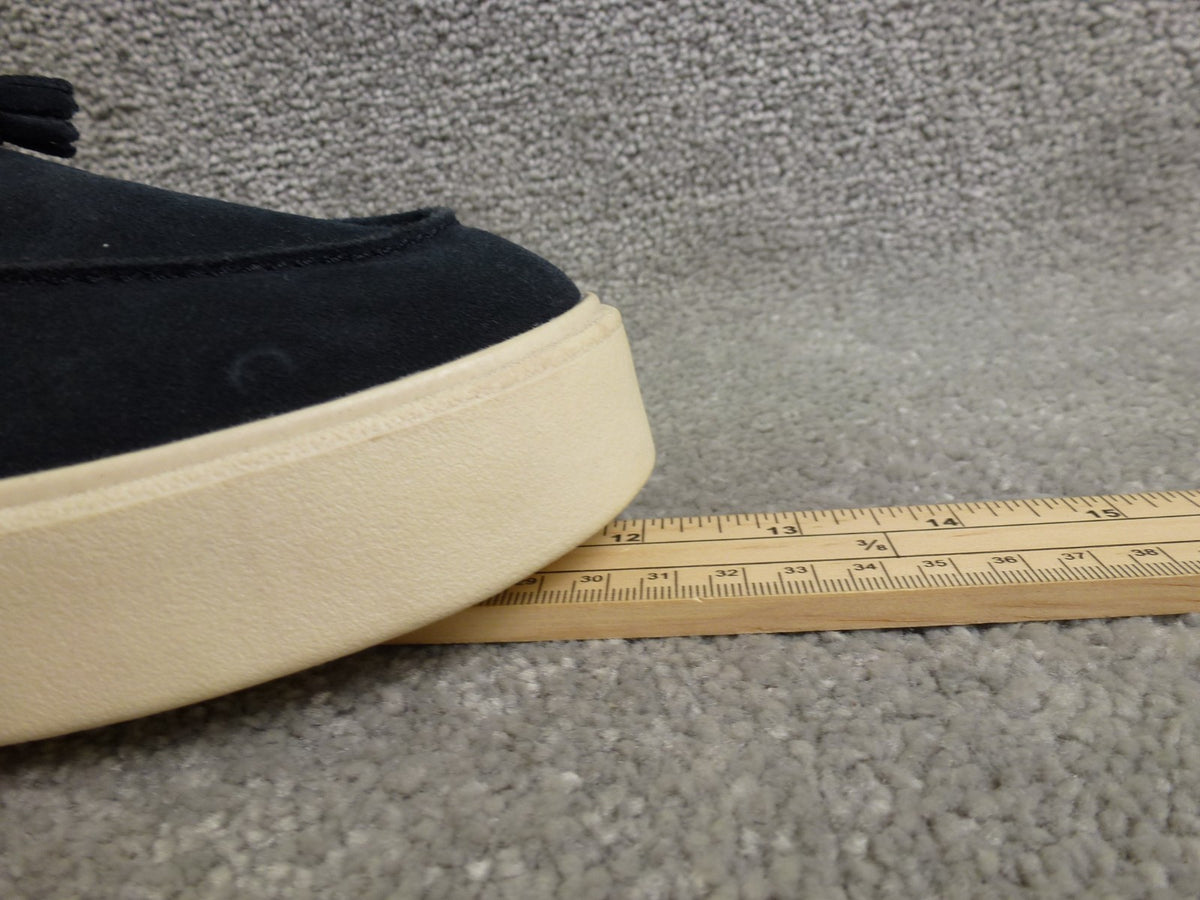 Zara Loafers Mens UK 9 Navy Suede Tassel Slip On Casual Smart Shoes Holiday BNWT