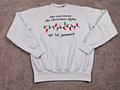 Famona Sweatshirt Women Small Christmas Y2K Lights Slogan Festive Holiday Jumper