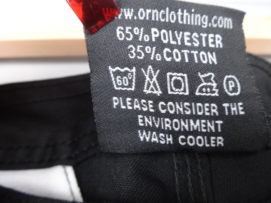 ORN Trousers Mens Black Workwear Cargo Pants BNWT Durable Utility Straight Leg