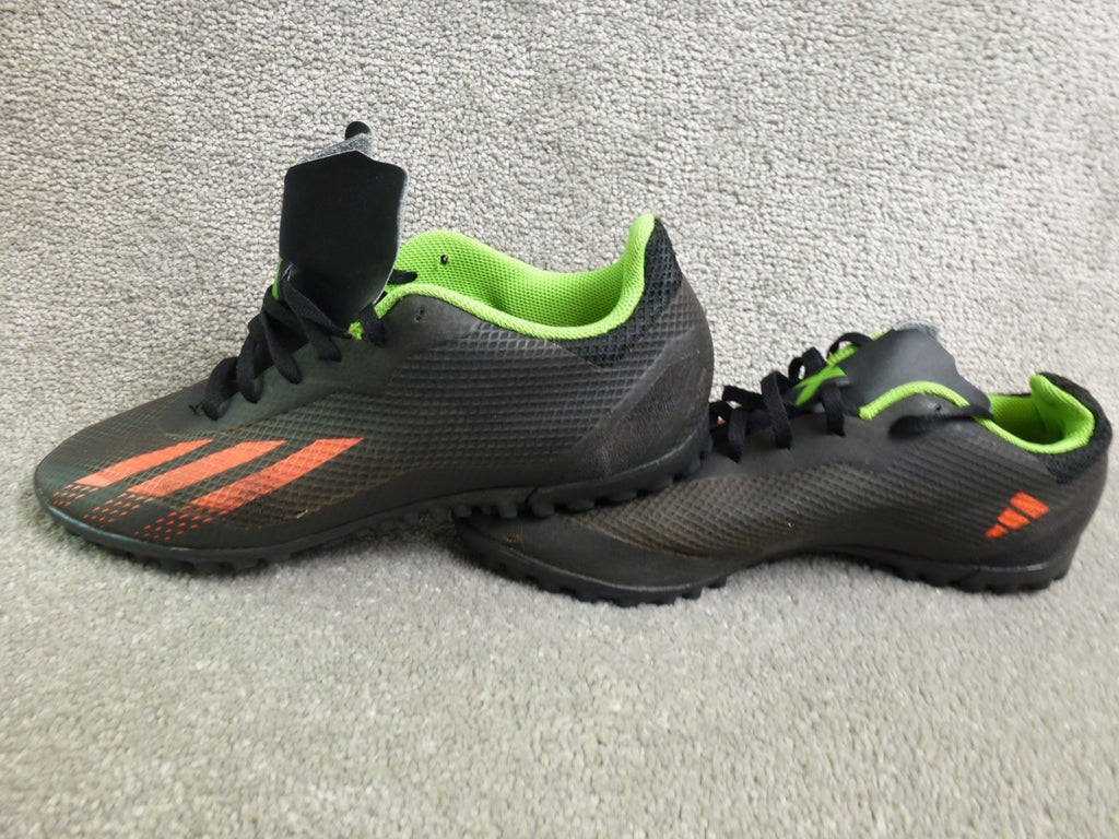 Adidas X Turf Football Boots Men's UK 9 Black Astro Trainers TF Lace Up