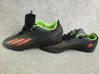Adidas X Turf Football Boots Men's UK 9 Black Astro Trainers TF Lace Up