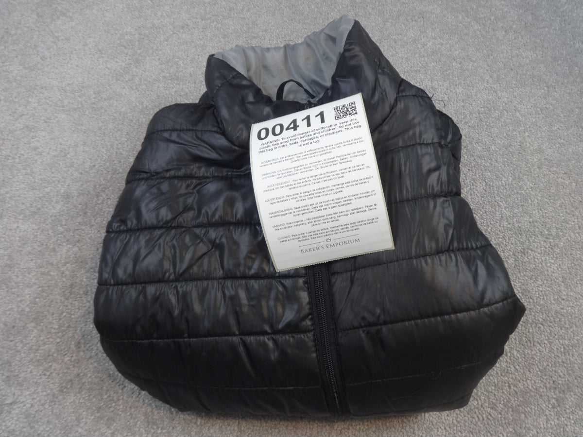 Atlas For Men Jacket Extra Large Black Lightweight Quilted Puffer Coat Warm