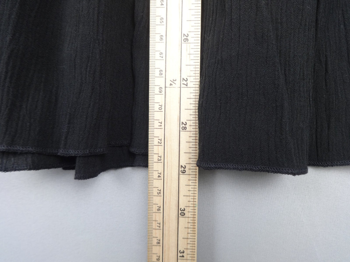 Vintage SAG HARBOR Skirt Womens UK 10 Black Boho Tiered Midi Prairie Cottagecore