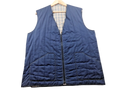 Aquascutum Gilet Mens XL Navy Quilted Zip Waistcoat Made In England Vintage