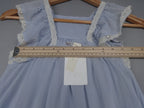 Zara Dress Girls Age 5 110cm Blue Lace Trim Ruffle Party Summer Boho Wedding NWT