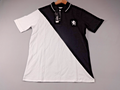 Radicent Polo Shirt Men Medium Black White Colourblock Cotton Short Sleeve BNWT