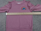 ImpIDimpi Sweatshirt Girls 104 3-4Y Pink Frill Rainbow Organic Cotton Blend Kids