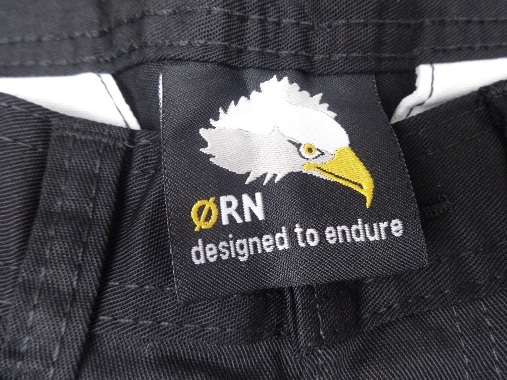 ORN Trousers Mens Black Workwear Cargo Pants BNWT Durable Utility Straight Leg