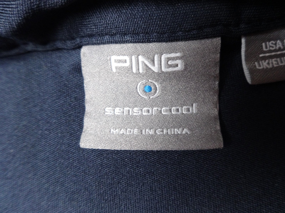 Ping Golf Polo Shirt Men XL Navy Blue Sensorcool Performance Short Sleeve Top