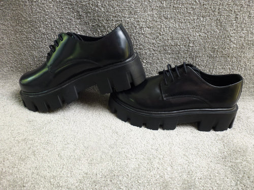 ASOS Design Shoes Womens UK 6 Black Chunky Lug Sole Platform Goth Grunge NEW