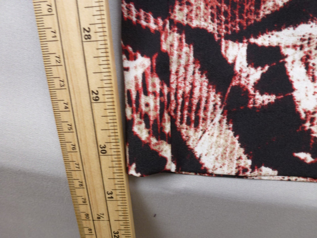 Calvin Klein Trousers Women L Abstract Print Straight Leg Pull On Y2K Statement