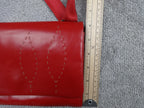 Radley Crossbody Bag Women Retro Vintage Strap Red Leather Dog Charm Zip Y2K UK