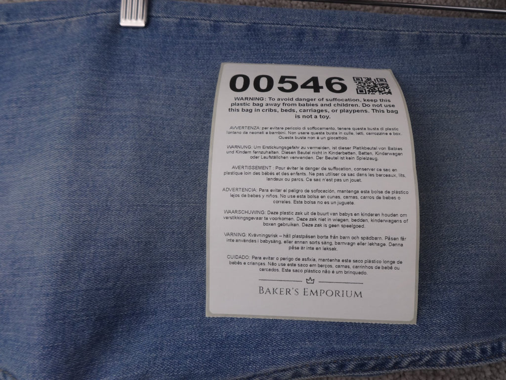 Find Jeans Women W28 L32 Blue High Waist Button Y2K Skinny Zip Ankle Stretch New