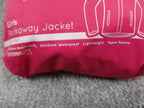 Gelert Jacket Girls 13Y Pink Packaway Waterproof Lightweight Hooded Hiking Rain