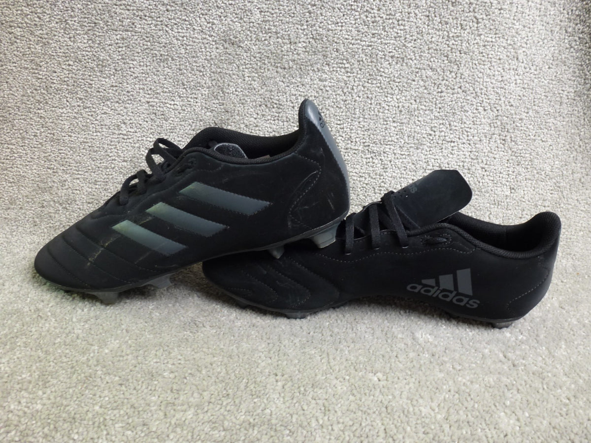 Adidas Football Boots Mens UK 12 Black Firm Ground FG Soccer Cleats Triple Black