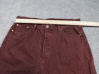 Levi’s 501 Jeans Mens W38 L30 Brown Straight Leg Button Fly Cotton Denim Vintage