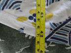Boden Dress Womens UK 12R Wrap Floral Jersey Midi Retro Long Sleeve Blue Yellow