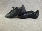 Nike Tiempo Football Boots Unisex UK 5.5 FG Black Leather Soccer Cleats 38.5