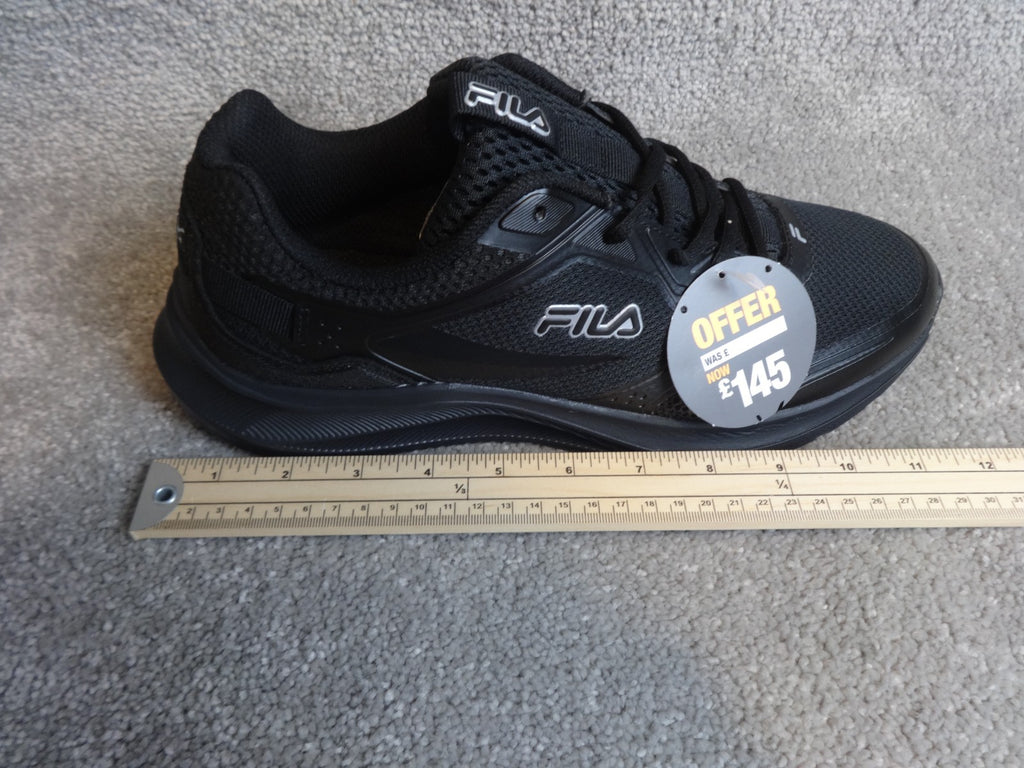 FILA Trainers Mens UK 9 Black Running Gym BNWT RRP £145 Lightweight Free P&P