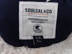 SoulCal & Co Gilet Boy 5-6Y Navy Blue Hooded Fleece Sherpa Padded Bodywarmer