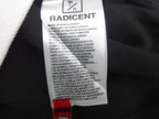 Radicent Polo Shirt Men Medium Black White Colourblock Cotton Short Sleeve BNWT