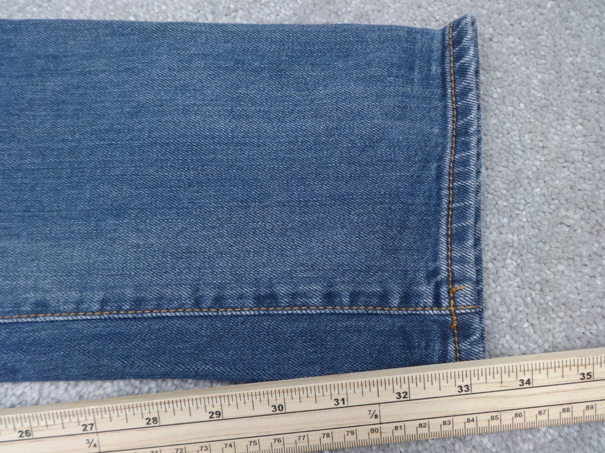 Jacob Cohen Jeans Men W34 L33 Nick Blue Distressed Handmade Italian Denim Ripped