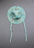 Disney Sun Hat Adult 57cm Mint Mickey Mouse Tropical Wide Brim Holiday Beach Hat