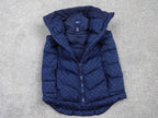 GapKids Gilet Kids XS 4-5Y Navy Padded Sleeveless Polka Dot Vest Warm Winter