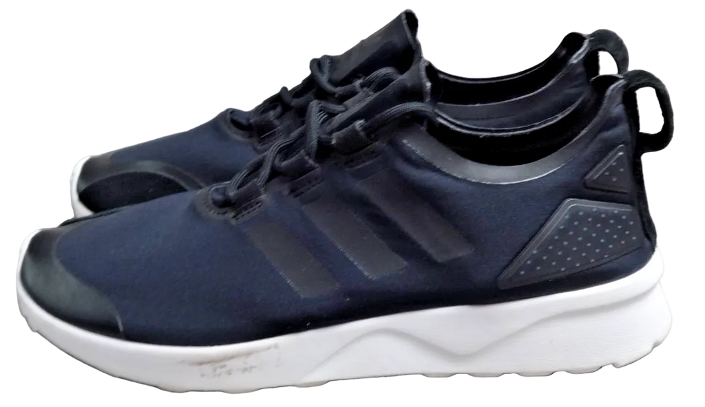 Adidas ZX Flux ADV Smooth Trainers Women Size UK 5.5 Triple Black Running Shoes