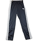 Adidas Track Pants Boys 11-12 Years Climacool Black 3 Stripe Sports Joggers NEW