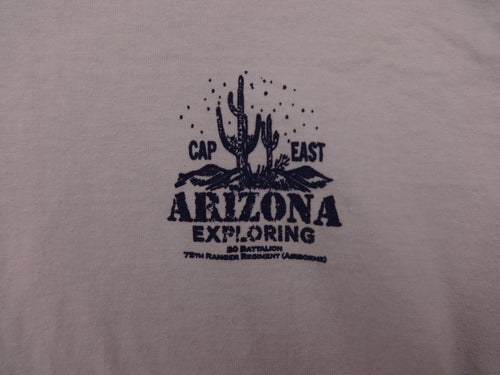 Atlas For Men Henley T Shirt Mens Medium Cotton White Arizona Graphic Casual