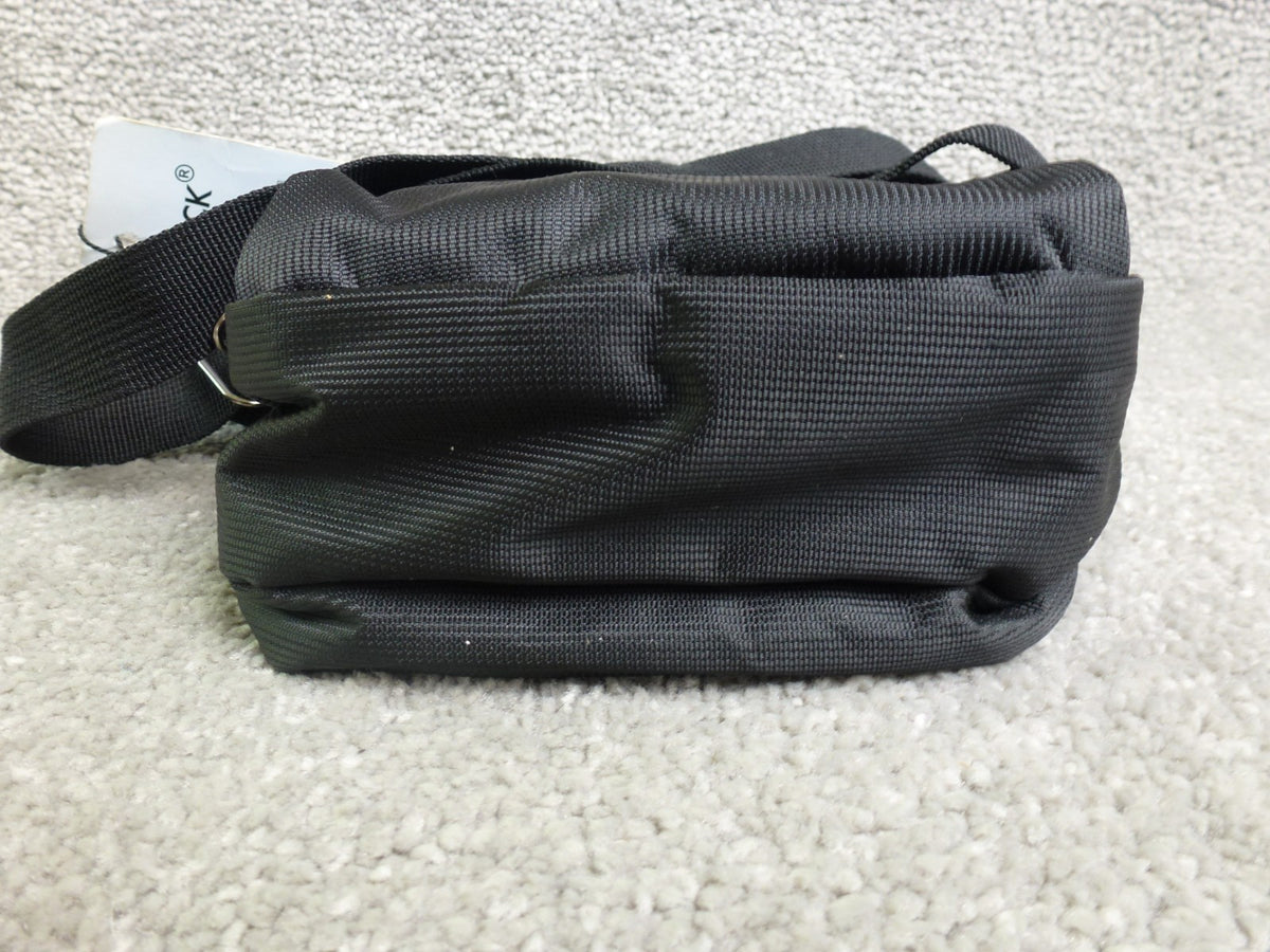 Justpack Shoulder Bag Unisex Black Crossbody Travel Festival Flight Pouch BNWT