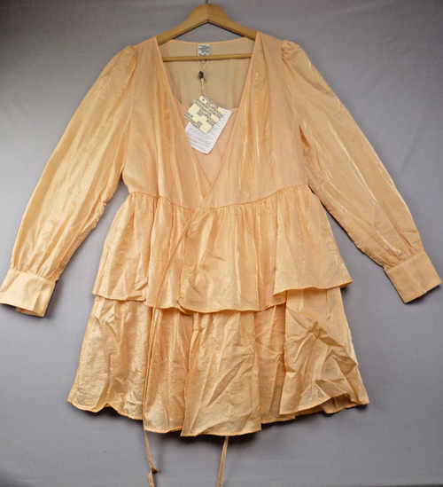 Baum Und Pferdgarten Dress Womens UK 12 Apricot Wrap Mini Party Occasion NWT