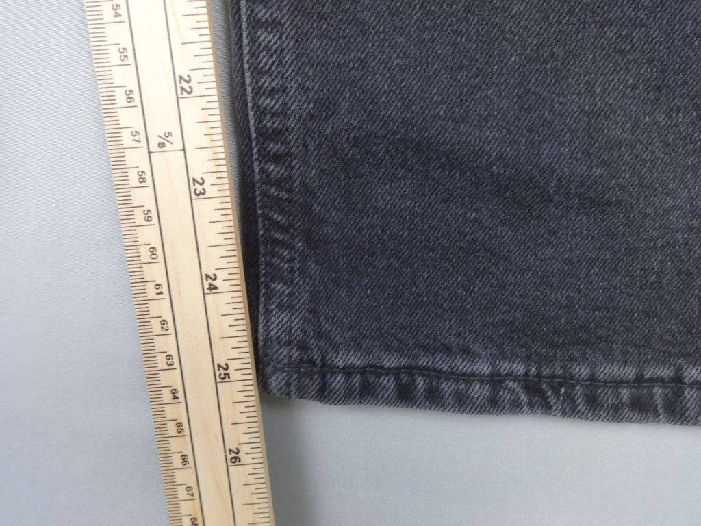 H&M Jeans Womens UK 10 Black Wide Leg High Waist Cropped Denim Retro BNWT Y2K