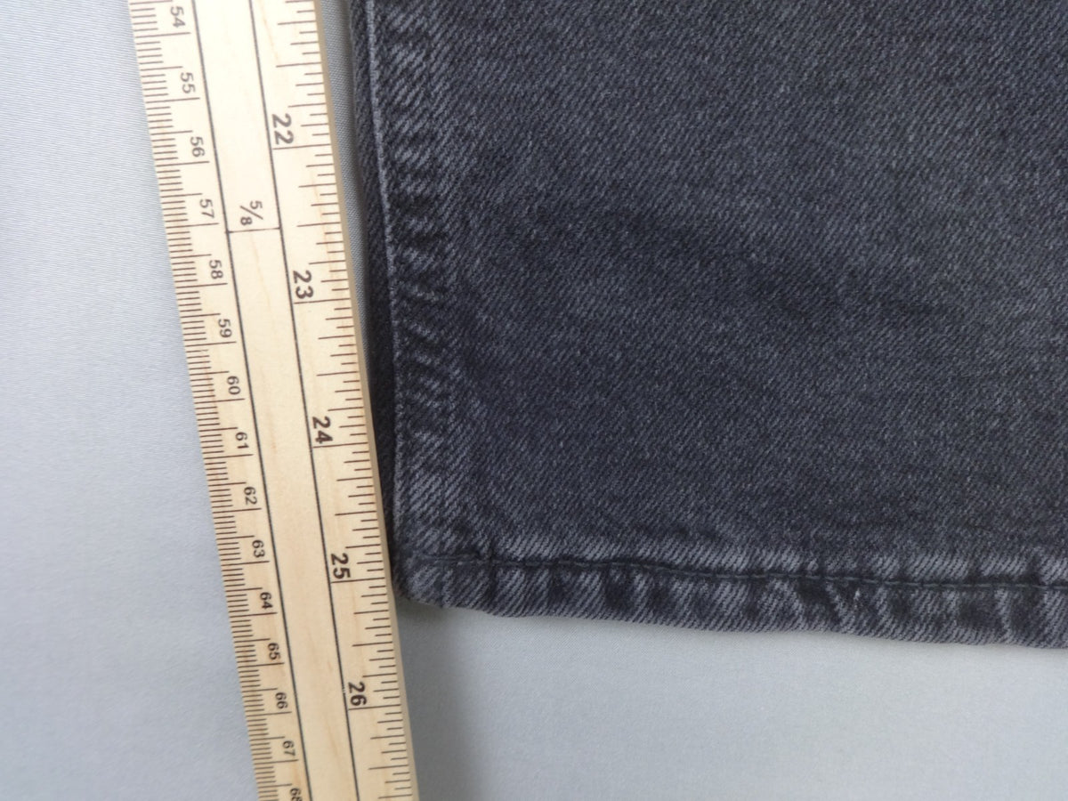 H&M Jeans Womens UK 10 Black Wide Leg High Waist Cropped Denim Retro BNWT Y2K