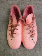 Nike Football Boots Kids UK 5.5 Pink Tiempo Legend Club FG MG Youth Academy