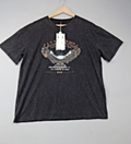 Vinceotto T Shirt Women One Size Black California Eagle Acid Wash Graphic Tee