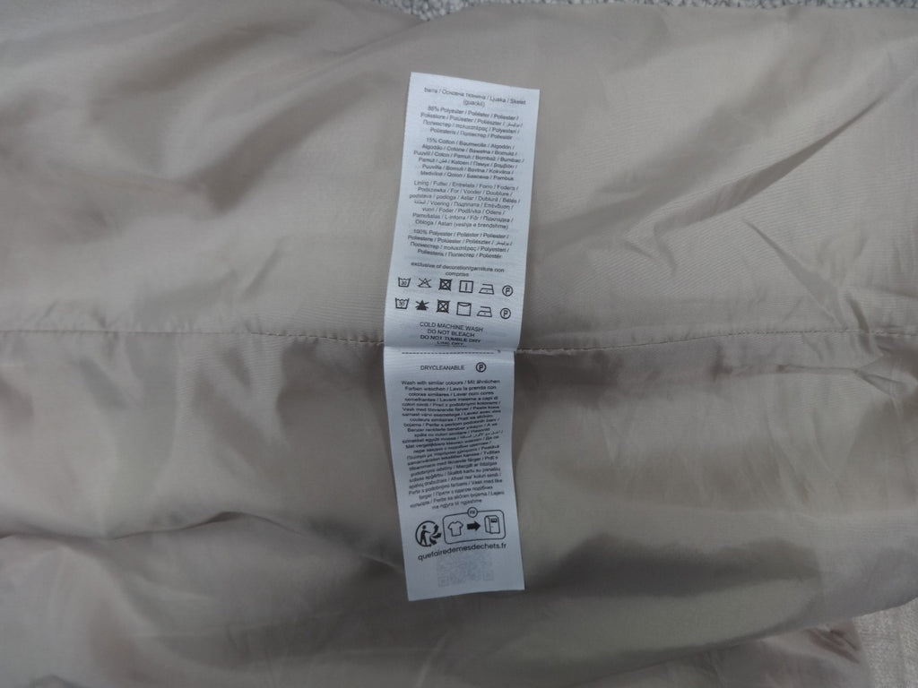 ONLY Carmakoma Carsedona Hooded Coat Oatmeal Beige Plus Curve Minimalist Woven