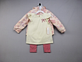 Cupcakes and Cashmere Outfit Girls 24 Months 3Pc Coat Top Leggings Floral Bow