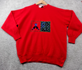 Pringle Nick Faldo Jumper Mens XL Red Wool Vintage Retro Golf Knit Made In UK