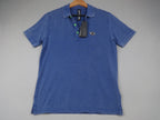 Replay Polo Shirt Men Medium Blue Garment Dyed Cotton Short Sleeve Logo BNWT