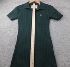Jack Wills Polo Dress Womens UK 8 Green Cable Knit Preppy Classic Casual Logo