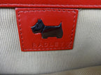 Radley Crossbody Bag Women Retro Vintage Strap Red Leather Dog Charm Zip Y2K UK