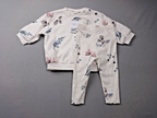 Next Baby Girls BNWT 2 Pce Outfit Set 9-12 Months Floral Ribbed Leggings Comfort