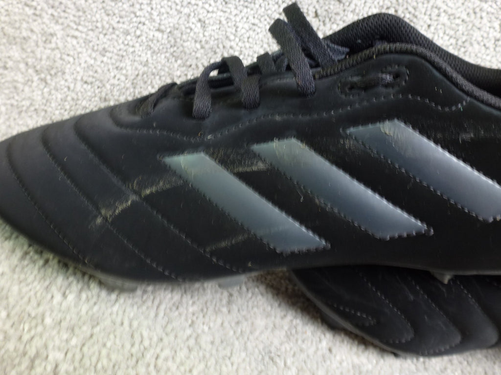Adidas Football Boots Mens UK 12 Black Firm Ground FG Soccer Cleats Triple Black