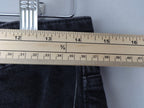 H&M Jeans Womens UK 10 Black Wide Leg High Waist Cropped Denim Retro BNWT Y2K
