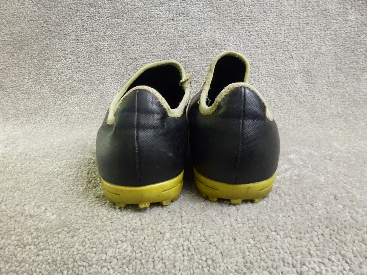 Puma Tacto TT Football Trainers Unisex UK 10 Astro Turf Black Yellow Boots