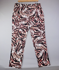 Calvin Klein Trousers Women L Abstract Print Straight Leg Pull On Y2K Statement